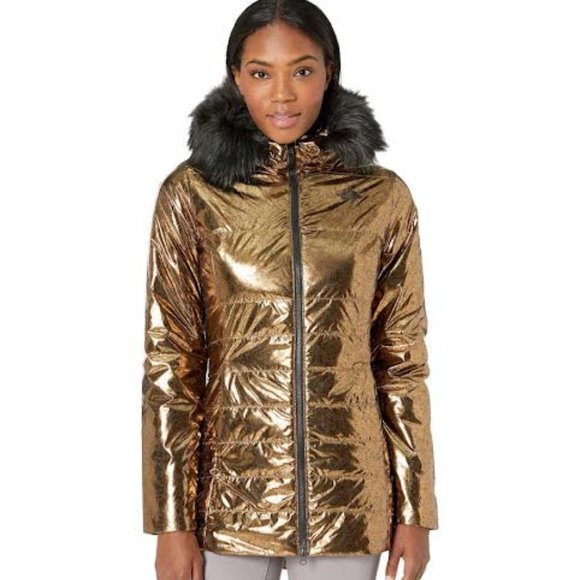 NWOT $399 THE NORHT FACE Women S Harway Insulated Parka Jacket Metallic copper - Picture 5 of 14